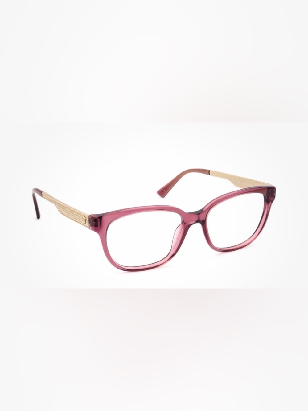 Versace MOD. 3240 5209 model in a transparent violet and gold colorway